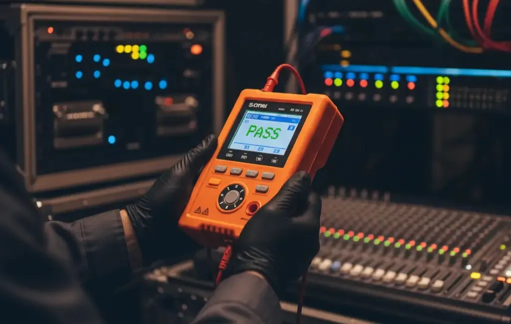 Antonio als Audio-Video-Elektroniker bei der TV-Reparatur